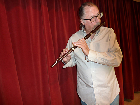 Gene with his Flute